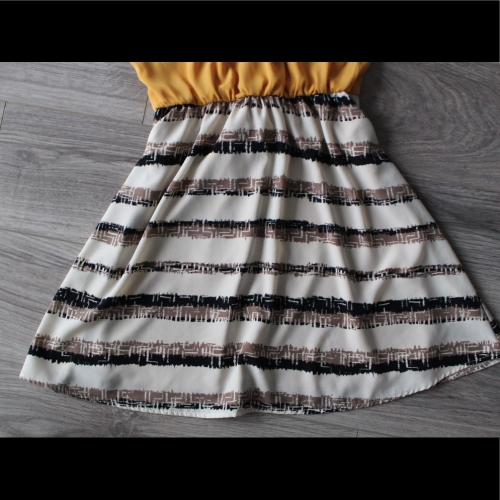 MUSTARD TOP DRESS - Picture 3 of 8